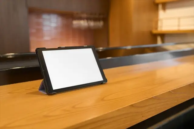 タブレットを設置している飲食店